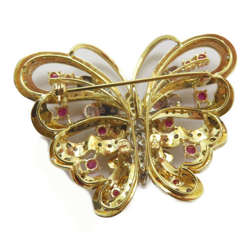 FINE JEWELRY Diamond Brooch Accessories 18K Yellow Gold