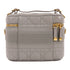 Christian Dior CD GHW Travel Vanity Case 2 Way Bag Lambskin Leather Grey