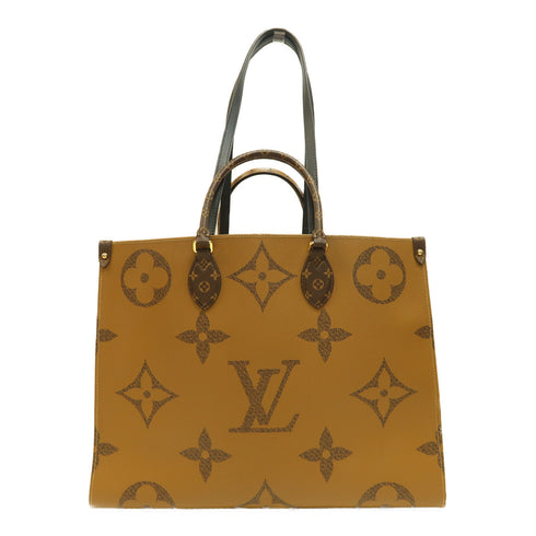 LOUIS VUITTON LV GHW On The Go GM 2 Way Bag M45320 Monogram Giant Reverse Brown