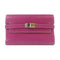 HERMES PHW Kelly Wallet Compact Wallet Veau Epsom Tosca Purple
