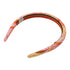 HERMES Hair Band Accessories Silk Pink Multicolor