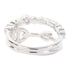 HERMES Chaine d'Ancre Chaos Fancy Ring 18K White Gold #51 #US5.75