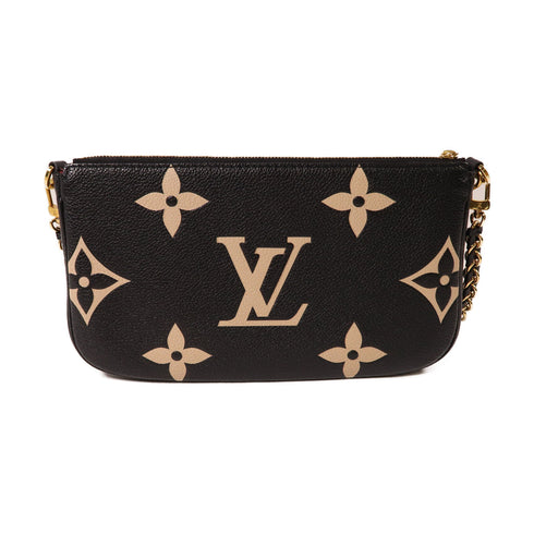 LOUIS VUITTON LV GHW Multi Pochettce Accessories Bag Monogram Empreinte Black