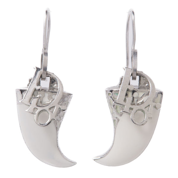 Dior Earrings Accessories PVC/Metal White/Silver