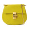 CHLOE GHW Drew Bag Chain Shoulder Bag Calfskin Leather Yellow