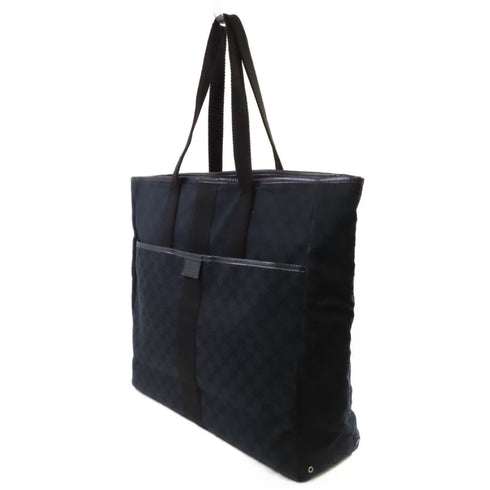 GUCCI GG Tote Bag Shoulder Bag 90481 GG Canvas Black