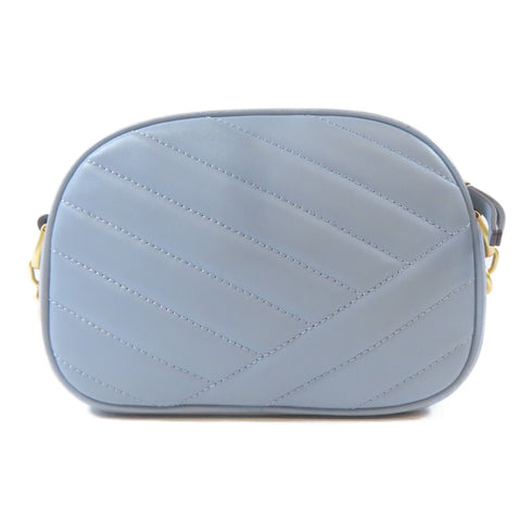 Tory Burch GHW Shoulder Crossbody Bag Calfskin Leather Light Blue