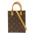 LOUIS VUITTON LV GHW Petit Sac Plat 2 Way Shoulder Bag M81295 Monogram Brown