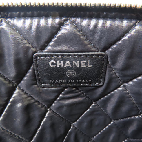 CHANEL CC SHW Clutch Lambskin Leather Black
