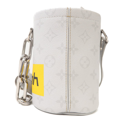 LOUIS VUITTON LV SHW Chalk Nano Shoulder Bag M44631 White Monogram White Grey