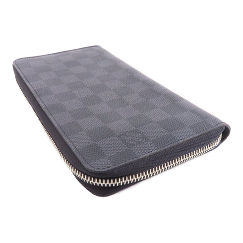 LOUIS VUITTON LV SHW Zippy Organizer Wallet N60111 Damier Graphite Black Grey