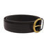 GUCCI GG GHW GG Marmont Wide Belt Size #85 Calfskin Leather 573325 Black