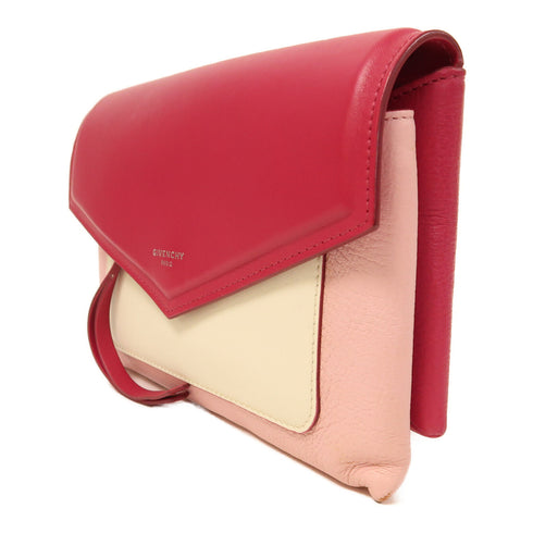 GIVENCHY GHW Duetto Bag Shoulder Bag Calfskin Leather Black