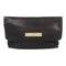 Alexander McQueen GHW Clutch Bag Pouch Calfskin Leather Black