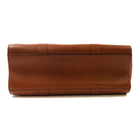 MULBERRY GHW Hand Bag Calfskin Leather Brown