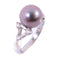 FINE JEWELRY Pearl 0.31ct Diamond Ring US#5 18K White Gold