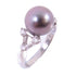 FINE JEWELRY Pearl 0.31ct Diamond Ring US#5 18K White Gold