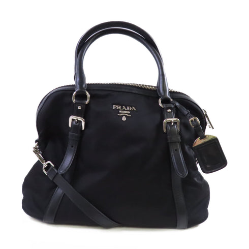 PRADA SHW Handbag Shoulder Bag Crossbody Nylon BL0912 Black