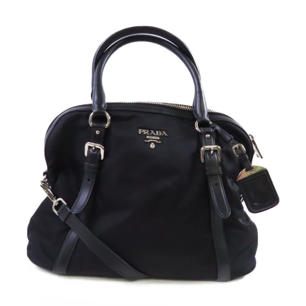 PRADA SHW Handbag Shoulder Bag Crossbody Nylon BL0912 Black