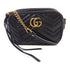 GUCCI GG GHW GG Marmont Mini Shoulder Bag Calfskin Leather 448065 Black