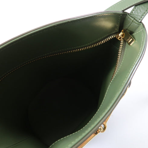 CELINE GHW Shoulder Bag Calfskin Leather