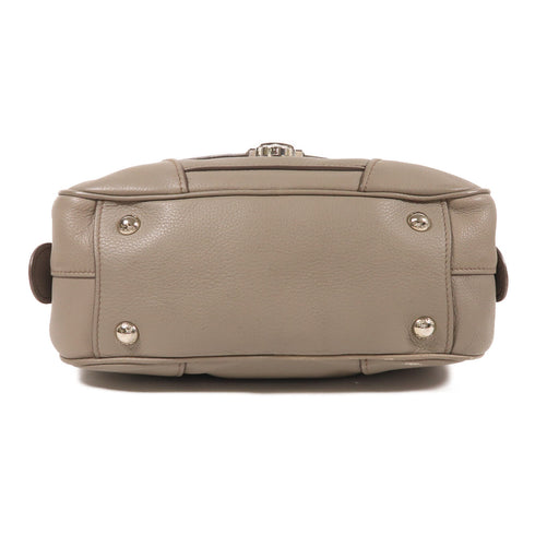 PRADA SHW 2 Way Shoulder Bag 1BB006 Calfskin Leather Grey