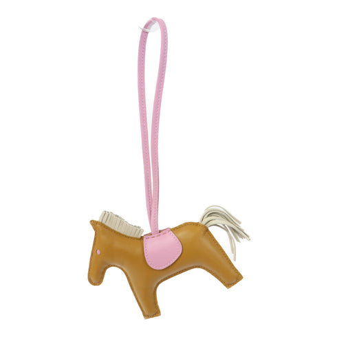 HERMES Rodeo MM Charm/Strap Veau Swift Sesame Brown