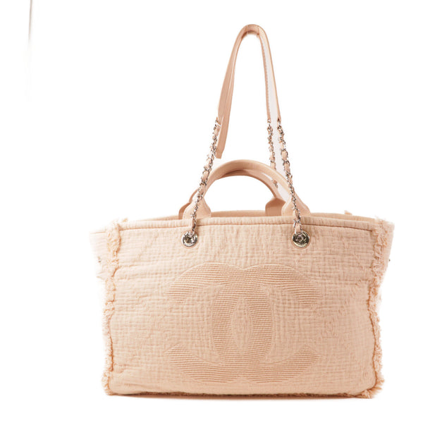 CHANEL CC SHW Totebag 2 Way Shoulder Bag Handbag Canvas