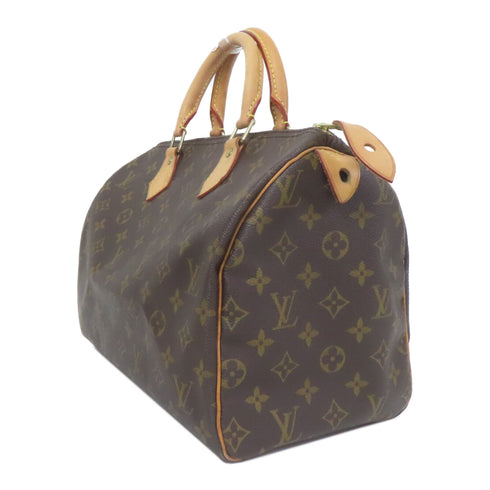 LOUIS VUITTON LV GHW Speedy 30 Boston Shoulder Bag M41112 Monogram Brown