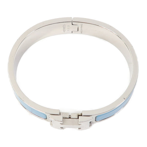 HERMES Clic H Bracelets Metal Light Blue