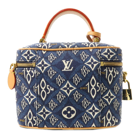 LOUIS VUITTON GHW Since 1854 Vanity NV 2 Way Bag M57403 Monogram Jacquard Blue