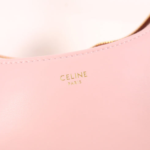 CELINE GHW Ava Shoulder Bag Leather Pink