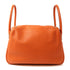 HERMES PHW Lindy 26 2 Way Bag Taurillon Clemence 93 Orange