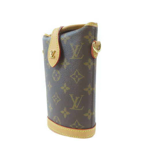 LOUIS VUITTON LV GHW Fold Me Pouch Shoulder Bag M80874 Monogram Brown v1