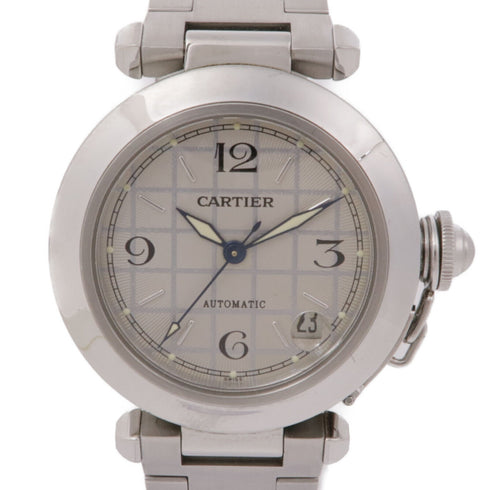 CARTIER Pasha C 2324 Automatic Watch Stainless Steel Grey