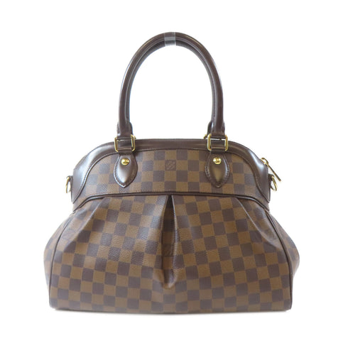 LOUIS VUITTON LV GHW Trevi PM 2 Way Shoulder Handbag N51997 Damier Brown