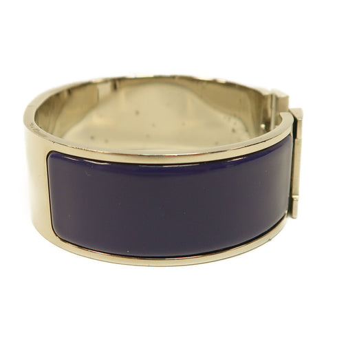 HERMES PHW Clic-Clac Bracelet Bangle Metal Purple