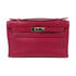 HERMES PHW Pochette Kelly Handbag Veau Swift Leather Red