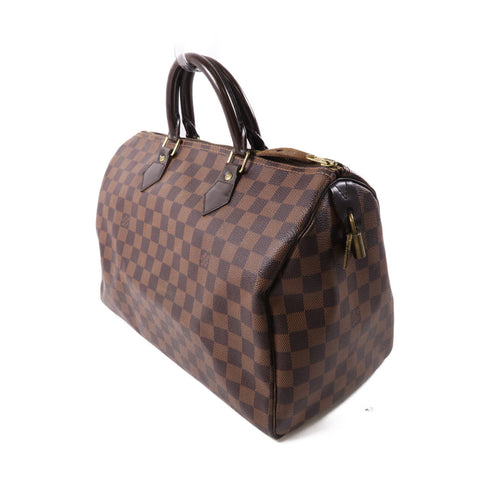LOUIS VUITTON LV GHW Speedy 35 Handbag N41523 Brown