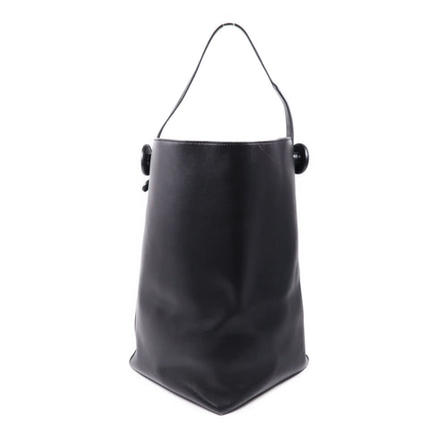 HERMES Licol 19 Shoulder Bag Veau Volupto Leather Noir Black