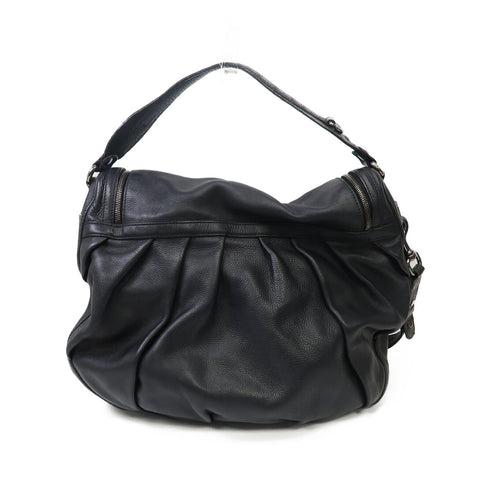 GUCCI GG SHW 2 Way Shoulder Bag 228584 Calfskin Leather Black