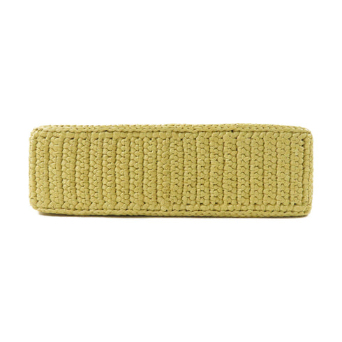 PRADA GHW Re-edition Crochet Mini Bag 2 Way Shoulder Bag 1BC204 Raffia Yellow