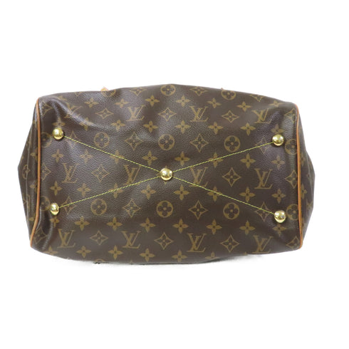 LOUIS VUITTON LV GHW Tivoli GM Shoulder Bag M40144 Monogram Brown v2