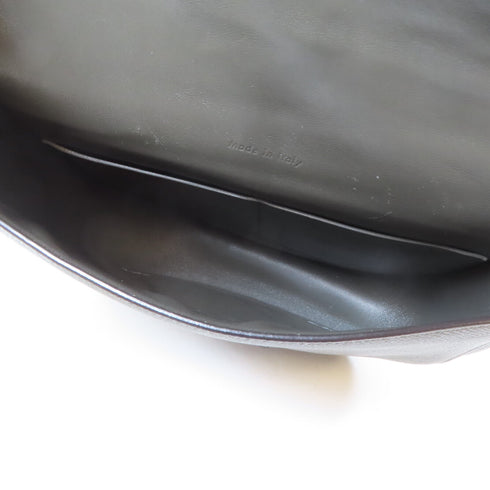 CELINE GHW Shoulder Crossbody Bag Calfskin Leather Dark Green