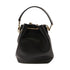 BVLGARI GHW Chain Shoulder Bag Calfskin Leather Black