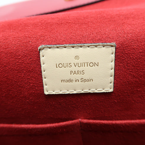 LOUIS VUITTON LV GHW Cluny BB 2 Way Bag Monogram Brown/Red
