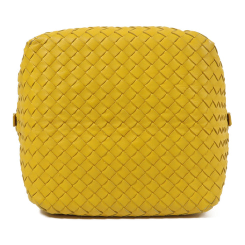 BOTTEGA VENETA BV Shoulder Bag Lambskin Leather Yellow
