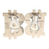 BALENCIAGA B-Coin Earrings Metal Silver