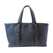 GUCCI GG SHW Tote Bag Calfskin Leather Navy