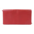 PRADA SHW Long Bifold Wallet Calfskin Leather Red